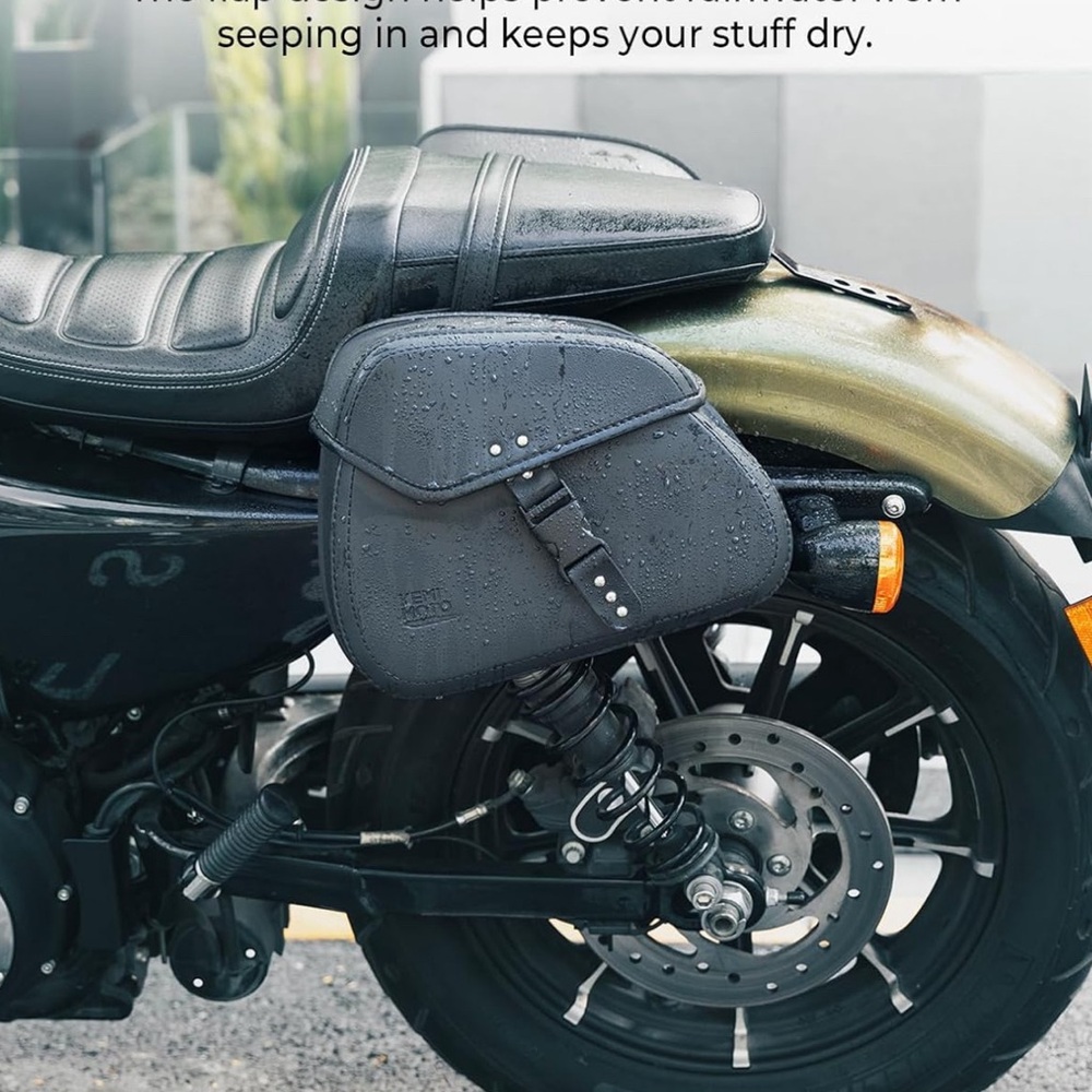 NWOT KEMIMOTO Motorcycle Saddlebags With Buckles, smoke free home - Picture 3 of 7